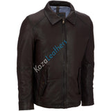 Koza Leathers Men's Genuine Lambskin Bomber Leather Jacket NJ029