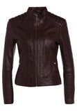 Biker / Motorcycle Jacket - Women Real Lambskin Leather Biker Jacket KW233 - Koza Leathers