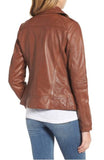 Biker / Motorcycle Jacket - Women Real Lambskin Leather Biker Jacket KW328 - Koza Leathers