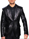 Koza Leathers Men's Real Lambskin Leather Blazer KB074