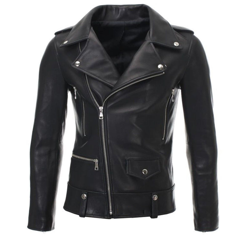 Biker / Motorcycle Jacket - Women Real Lambskin Leather Biker Jacket KW049 - Koza Leathers