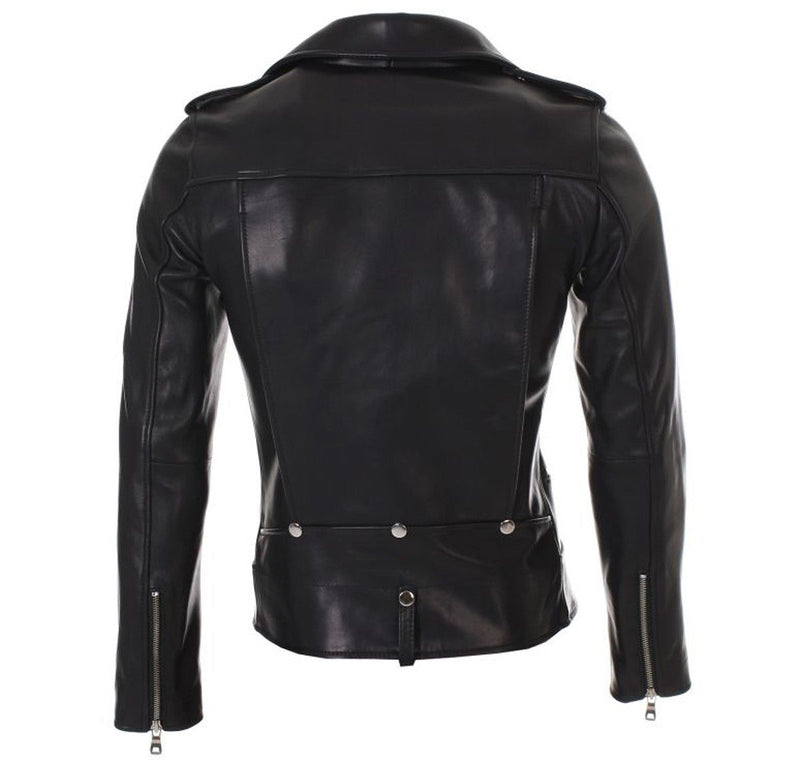 Biker / Motorcycle Jacket - Women Real Lambskin Leather Biker Jacket KW049 - Koza Leathers