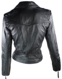Biker / Motorcycle Jacket - Women Real Lambskin Leather Biker Jacket KW050 - Koza Leathers
