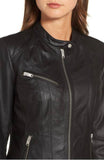 Biker / Motorcycle Jacket - Women Real Lambskin Leather Biker Jacket KW329 - Koza Leathers
