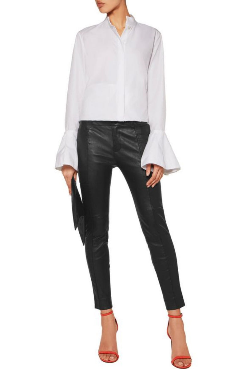 Koza Leathers Women's Real Lambskin Leather Capri Pant WP029