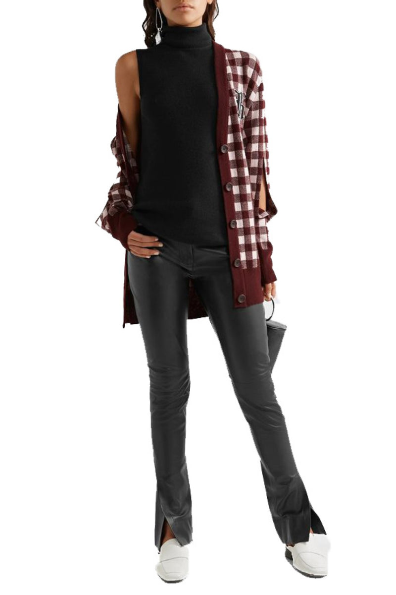 Koza Leathers Women's Real Lambskin Leather Skinny Pant WP078