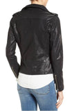 Biker / Motorcycle Jacket - Women Real Lambskin Leather Biker Jacket KW331 - Koza Leathers