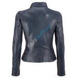 Biker / Motorcycle Jacket - Women Real Lambskin Leather Biker Jacket KW177 - Koza Leathers