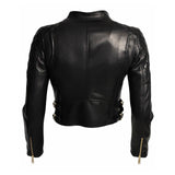 Biker / Motorcycle Jacket - Women Real Lambskin Leather Biker Jacket KW052 - Koza Leathers