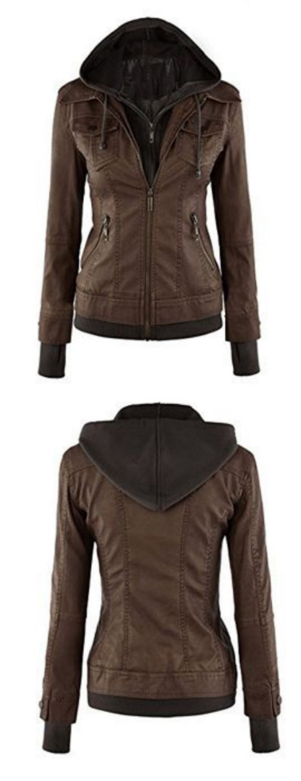 Biker / Motorcycle Jacket - Women Real Lambskin Leather Biker Jacket KW485 - Koza Leathers