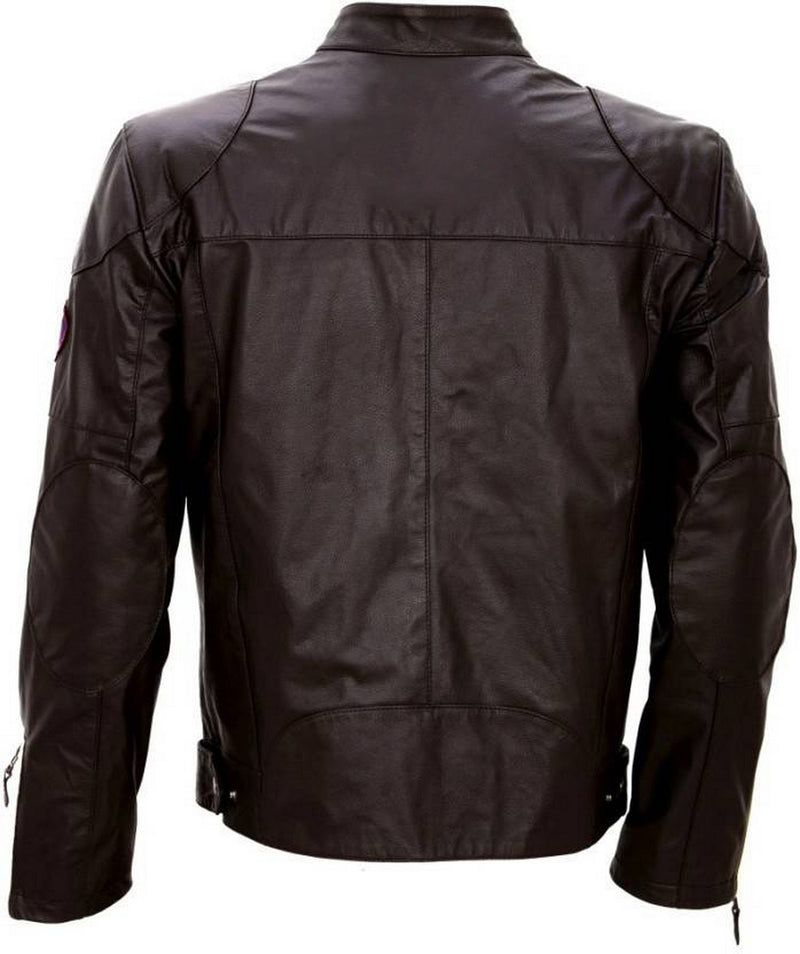 Biker Jacket - Men Real Lambskin Motorcycle Leather Biker Jacket KM432 - Koza Leathers