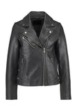 Biker / Motorcycle Jacket - Women Real Lambskin Leather Biker Jacket KW239 - Koza Leathers