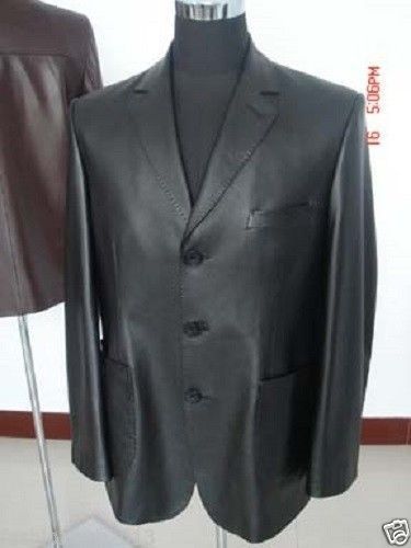 Koza Leathers Men's Real Lambskin Leather Blazer KB077