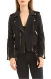 Biker / Motorcycle Jacket - Women Real Lambskin Leather Biker Jacket KW333 - Koza Leathers