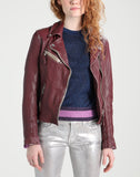 Biker / Motorcycle Jacket - Women Real Lambskin Leather Biker Jacket KW240 - Koza Leathers