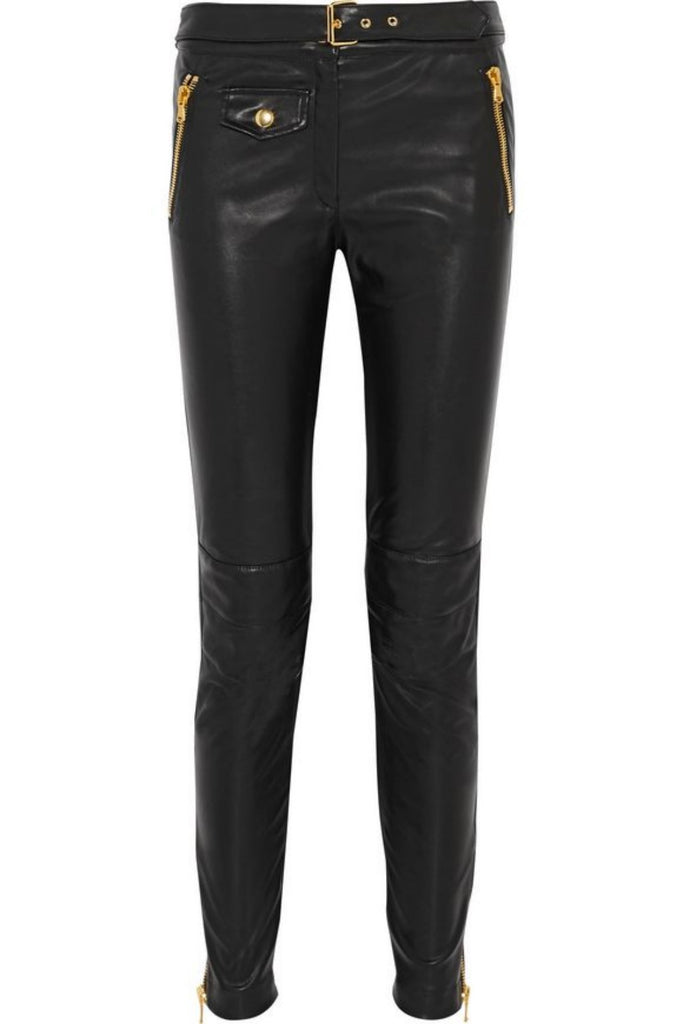Koza Leathers Women's Real Lambskin Leather Skinny Pant WP081