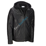 Biker Jacket - Men Real Lambskin Motorcycle Leather Biker Jacket KM184 - Koza Leathers