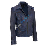 Koza Leathers Women's Real Lambskin Leather Bomber Jacket KW142