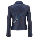 Biker / Motorcycle Jacket - Women Real Lambskin Leather Biker Jacket KW142 - Koza Leathers