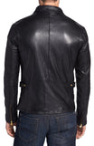 Biker Jacket - Men Real Lambskin Leather Jacket KM027 - Koza Leathers