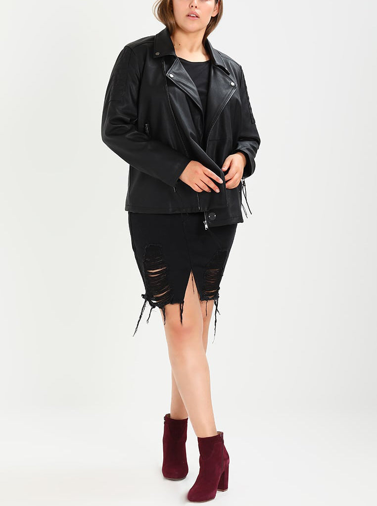 Biker / Motorcycle Jacket - Women Real Lambskin Leather Biker Jacket KW241 - Koza Leathers