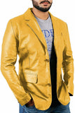Koza Leathers Men's Real Lambskin Leather Blazer KB023