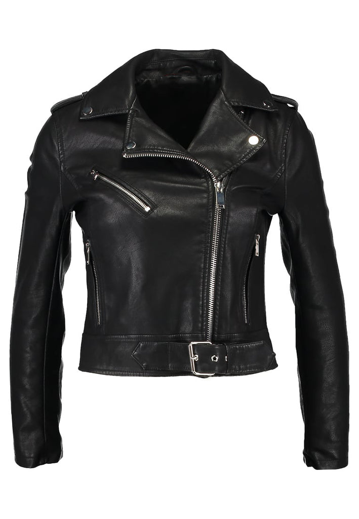 Biker / Motorcycle Jacket - Women Real Lambskin Leather Biker Jacket KW190 - Koza Leathers