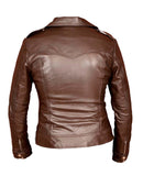 Biker / Motorcycle Jacket - Women Real Lambskin Leather Biker Jacket KW058 - Koza Leathers