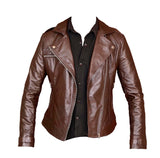 Biker / Motorcycle Jacket - Women Real Lambskin Leather Biker Jacket KW058 - Koza Leathers