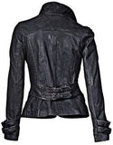 Koza Leathers Women's Real Lambskin Leather Blazer BW055