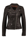 Biker / Motorcycle Jacket - Women Real Lambskin Leather Biker Jacket KW243 - Koza Leathers