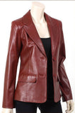 Koza Leathers Women's Real Lambskin Leather Blazer BW048
