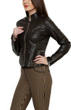 Biker / Motorcycle Jacket - Women Real Lambskin Leather Biker Jacket KW421 - Koza Leathers