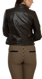 Biker / Motorcycle Jacket - Women Real Lambskin Leather Biker Jacket KW421 - Koza Leathers