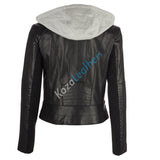 Biker / Motorcycle Jacket - Women Real Lambskin Leather Biker Jacket KW146 - Koza Leathers