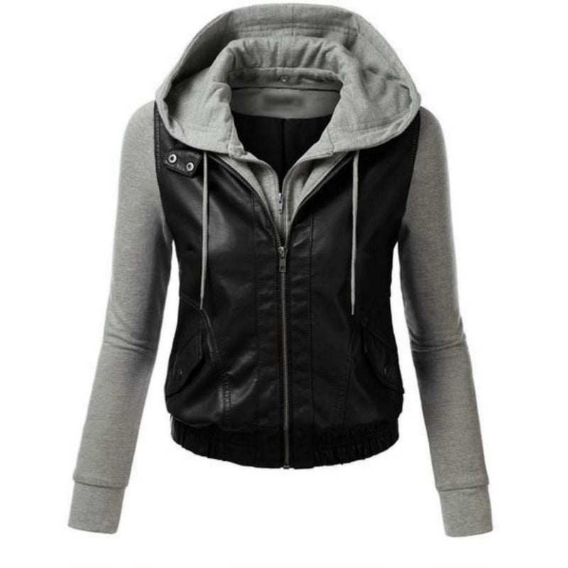 Biker / Motorcycle Jacket - Women Real Lambskin Leather Biker Jacket KW491 - Koza Leathers