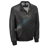 Koza Leathers Men's Genuine Lambskin Bomber Leather Jacket NJ038