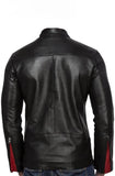 Biker Jacket - Men Real Lambskin Motorcycle Leather Biker Jacket KM440 - Koza Leathers