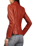 Koza Leathers Women's Real Lambskin Leather Blazer BW054