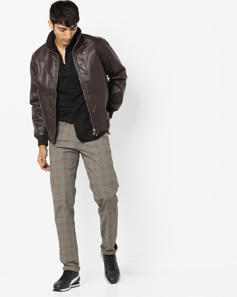 Biker Jacket - Men Real Lambskin Motorcycle Leather Biker Jacket KM662 - Koza Leathers