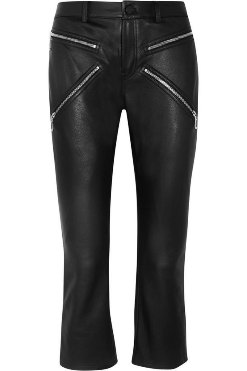 Koza Leathers Women's Real Lambskin Leather Capri Pant WP030