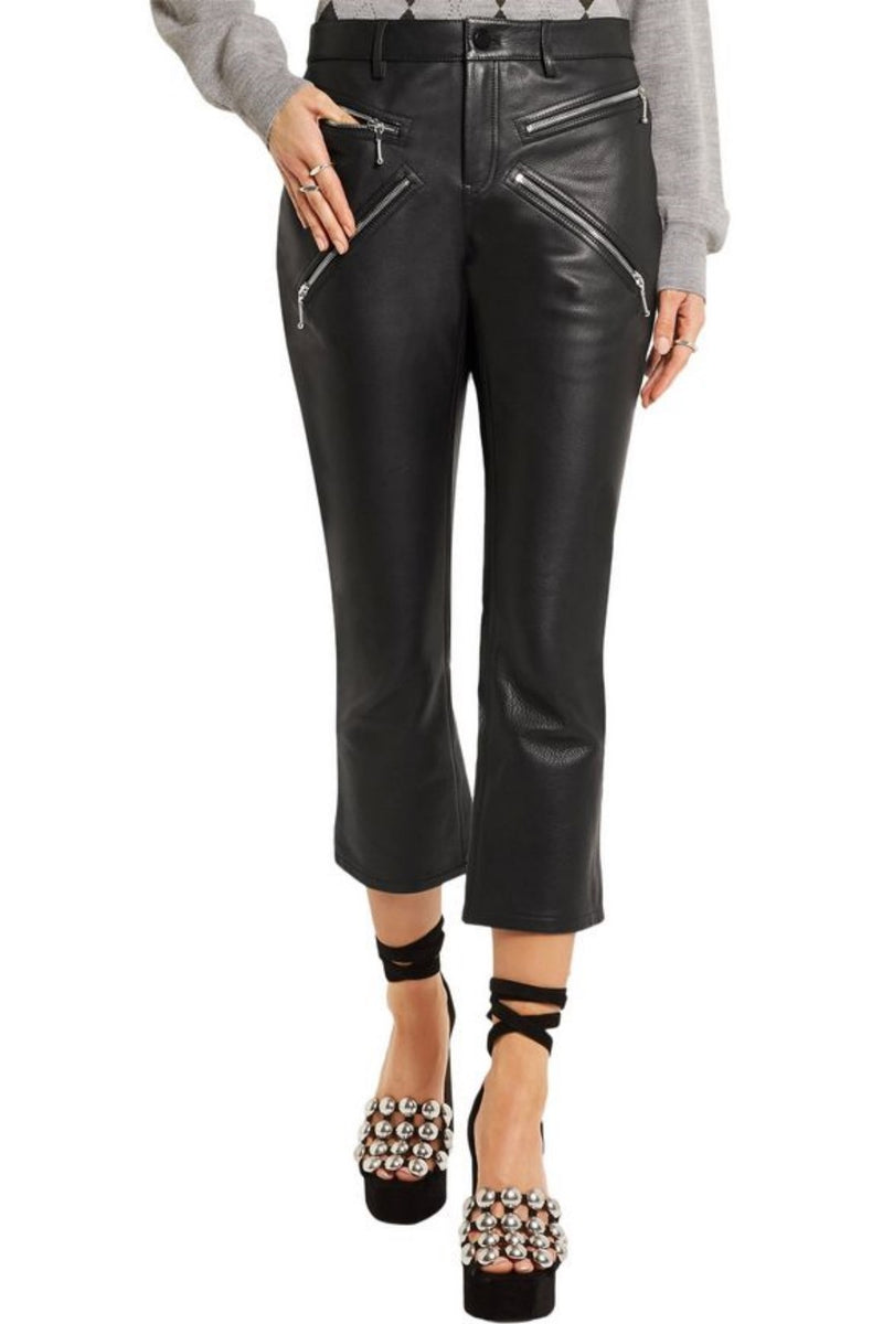 Koza Leathers Women's Real Lambskin Leather Capri Pant WP030