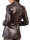 Koza Leathers Women's Real Lambskin Leather Blazer BW057