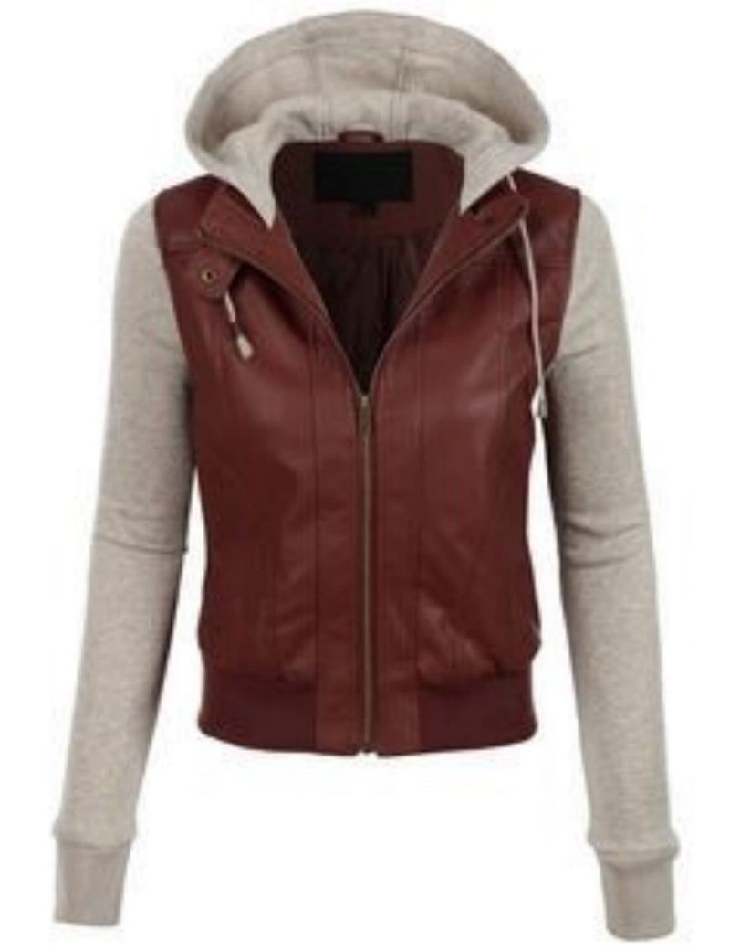 Biker / Motorcycle Jacket - Women Real Lambskin Leather Biker Jacket KW494 - Koza Leathers