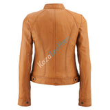 Biker / Motorcycle Jacket - Women Real Lambskin Leather Biker Jacket KW150 - Koza Leathers