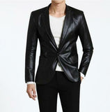 Koza Leathers Men's Real Lambskin Leather Blazer KB131