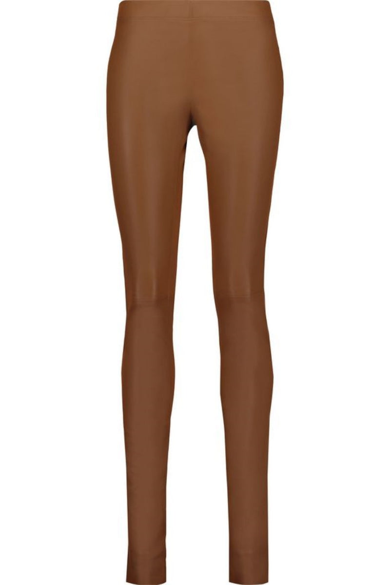 Koza Leathers Women's Real Lambskin Leather Capri Pant WP034