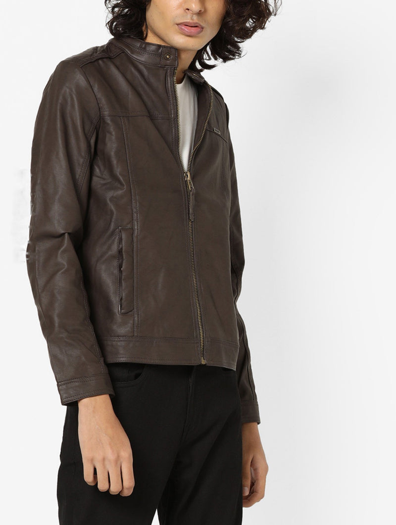 Biker Jacket - Men Real Lambskin Motorcycle Leather Biker Jacket KM665 - Koza Leathers