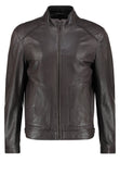 Biker Jacket - Men Real Lambskin Motorcycle Leather Biker Jacket KM296 - Koza Leathers