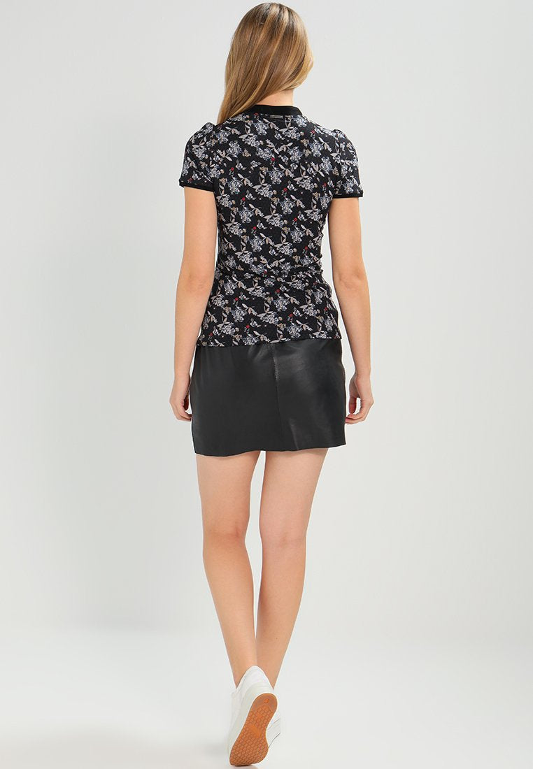 Knee Length Skirt - Women Real Lambskin Leather Slim Fit Skirt WS096 - Koza Leathers